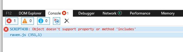 object-does-not-support-includes-in-ie